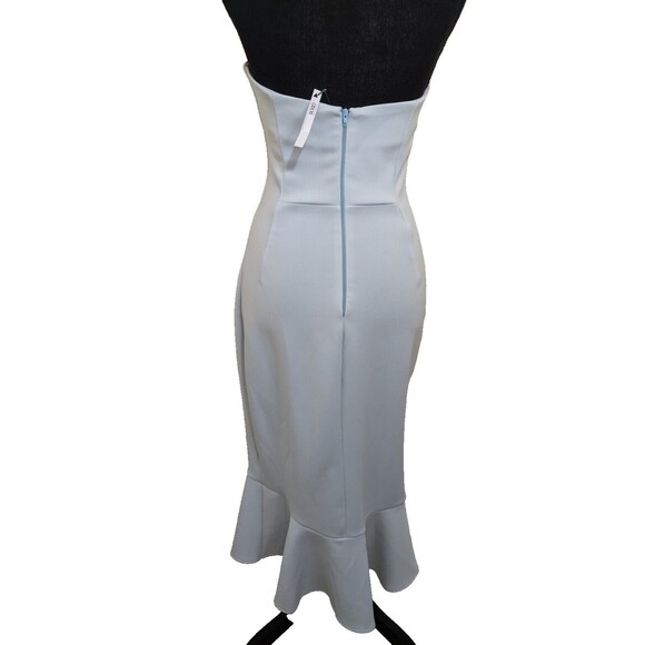 ASOS Midi Dress Strapless Sweetheart Neckline Mermaid Bridesmaid US Size 6 - Picture 2 of 14